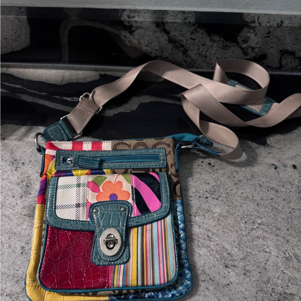 Colorful Patchwork Crossbody Bag